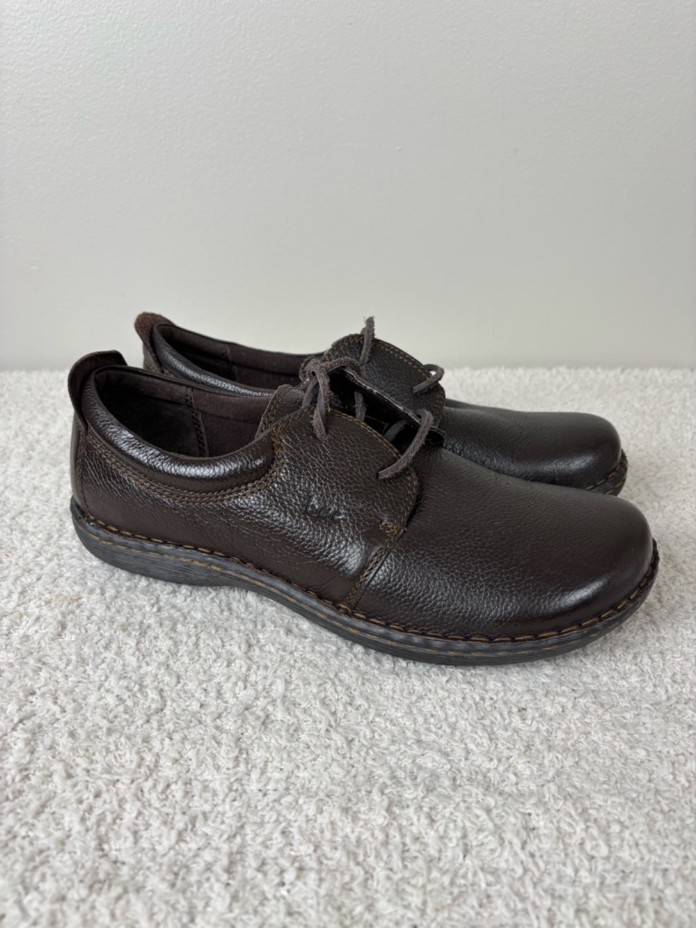 Born‎ BOC Shoes Womens 9.5 Brown Leather Lace Up Walking Oxfords Casual Comfort